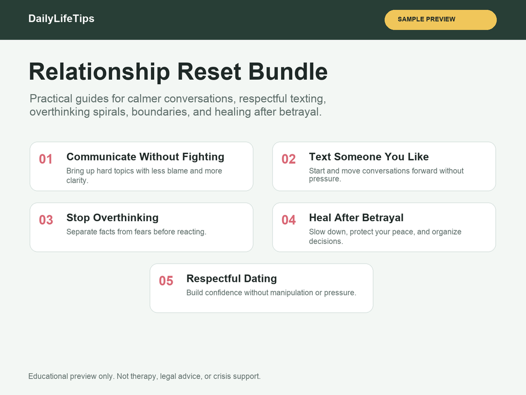 Relationship Reset Bundle