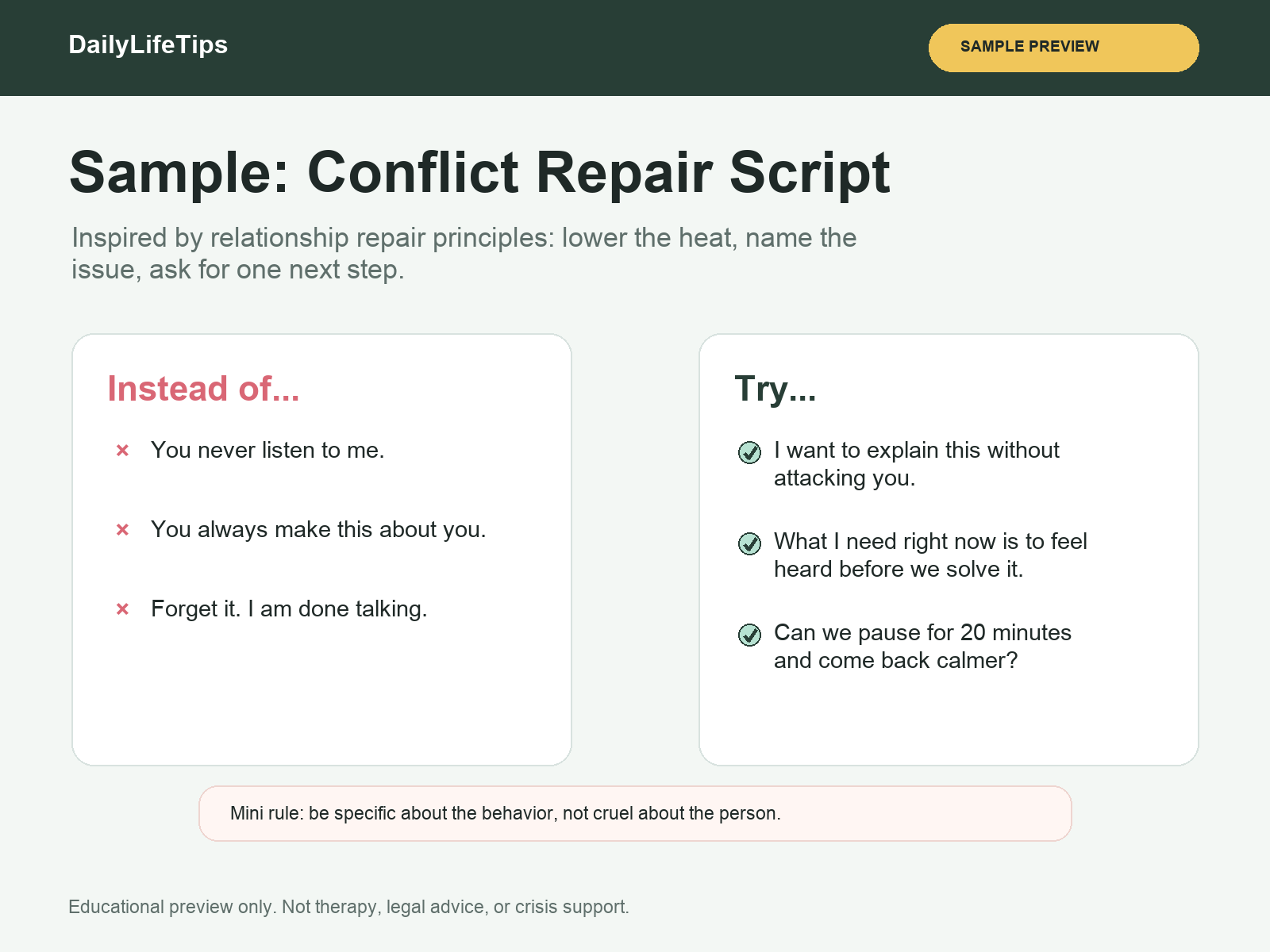 Relationship Reset Bundle