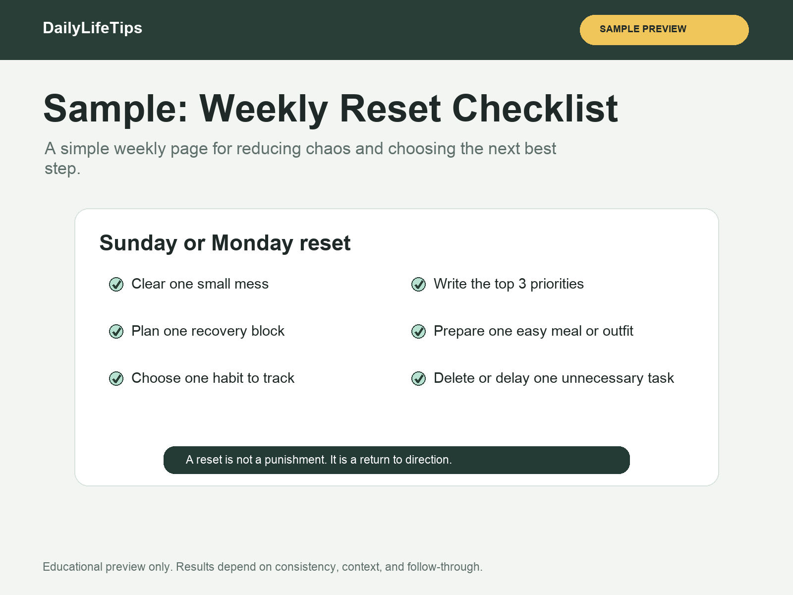Life Reset Bundle